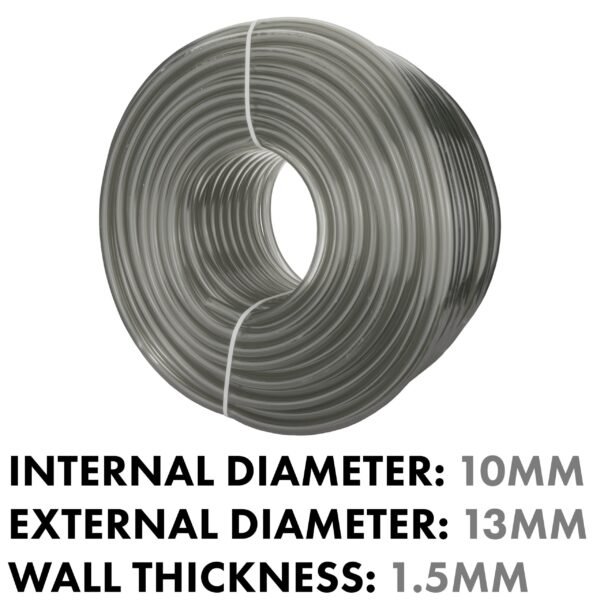 Grey semi-transparent pvc pipe 10mm*13mm – heavy duty pipe & hose fitting uk hose free shipping 5