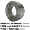 Grey semi-transparent pvc pipe 16mm*20mm, 100m – heavy duty pipe & hose fitting uk hose free shipping 1