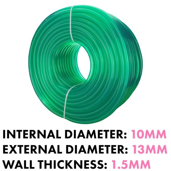 Green semi-transparent pvc pipe 10mm*13mm – heavy duty pipe & hose fitting uk hose free shipping 7