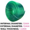 Green semi-transparent pvc pipe 12mm x 15mm, 100m – heavy duty pipe & hose fitting uk hose free shipping 1