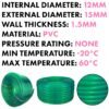 Green semi-transparent pvc pipe 12mm x 15mm, 100m – heavy duty pipe & hose fitting uk hose free shipping 2
