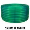 Green semi-transparent pvc pipe 12mm*15mm, 1m – heavy duty pipe & hose fitting uk hose free shipping