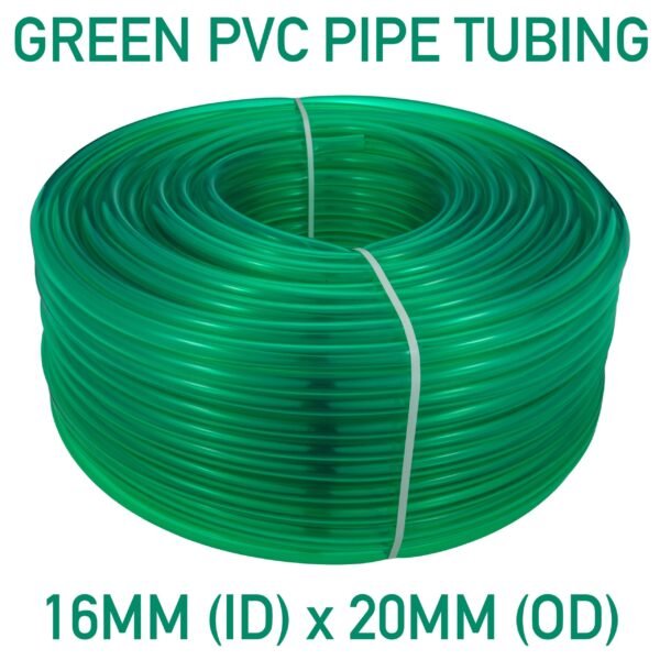 Green semi-transparent pvc pipe 16mm*20mm, 100m – heavy duty pipe & hose fitting uk hose free shipping 7