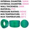 Green semi-transparent pvc pipe 16mm*20mm, 100m – heavy duty pipe & hose fitting uk hose free shipping 2