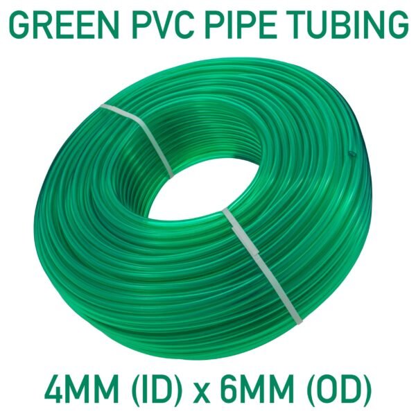 Green semi-transparent pvc pipe 4mm*6mm – heavy duty pipe & hose fitting uk hose free shipping 15