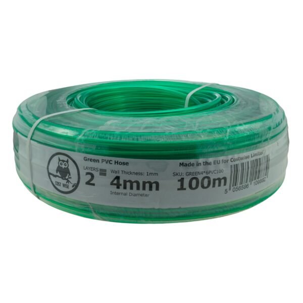Green semi-transparent pvc pipe 4mm*6mm – heavy duty pipe & hose fitting uk hose free shipping 10