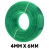 Green semi-transparent pvc pipe 4mm x 6mm, 1m – heavy duty pipe & hose fitting uk hose free shipping