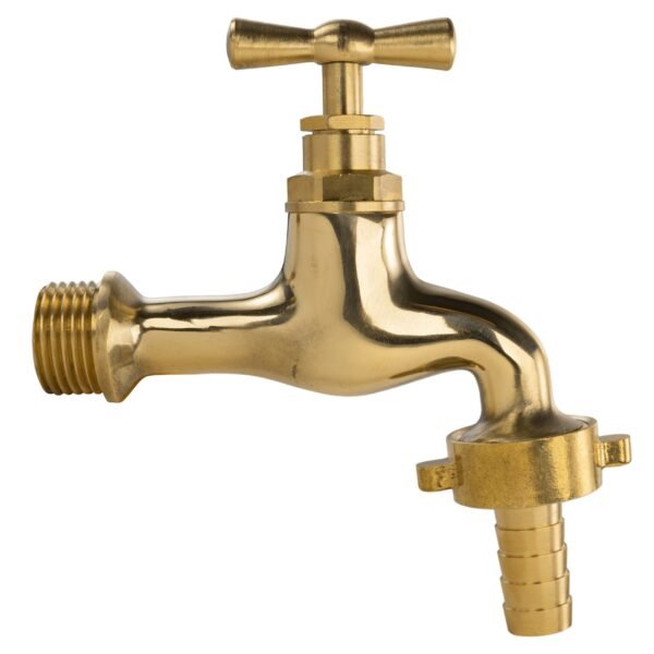 Garden Tap Polished Brass 1/2″ BSPM – 13mm Barb Home & Garden Free Shipping 17