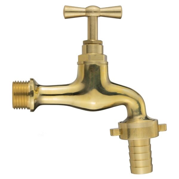 Garden Tap Polished Brass 1/2″ BSPM – 13mm Barb Home & Garden Free Shipping 5