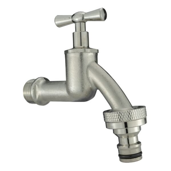 Ibc 2” s60x6 cap with quick connect nickle plated bib tap ¾” – heavy duty pipe & hose fitting uk ibc tanks fittings free shipping 27