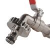 Ibc 2” s60x6 cap with quick connect lever tap ¾” bsp – heavy duty pipe & hose fitting uk ibc tanks fittings free shipping 53