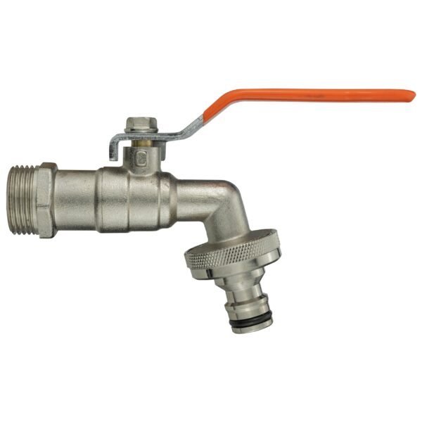 Garden Lever Tap Brass Nickle Plated 1/2″ BSPM Inlet with Home & Garden Free Shipping 5
