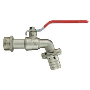 Garden Lever Tap Brass Nickle Plated 3/4″ BSPM Inlet Barb Home & Garden Free Shipping