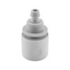 10mm Female Hose Connector, White/Grey