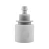 10mm Female Hose Connector, White/Grey