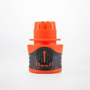 Premium Garden Hose Yellow with Orange Lock Connectors