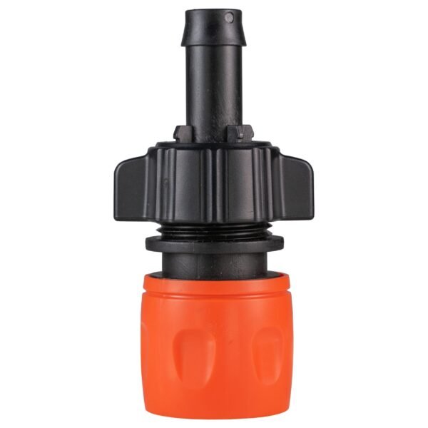 Water butt connector 3/4 inch bsp with bspf-quick connect valve and 16mm barb hose connector – heavy duty pipe & hose fitting uk water butt fittings free shipping 16