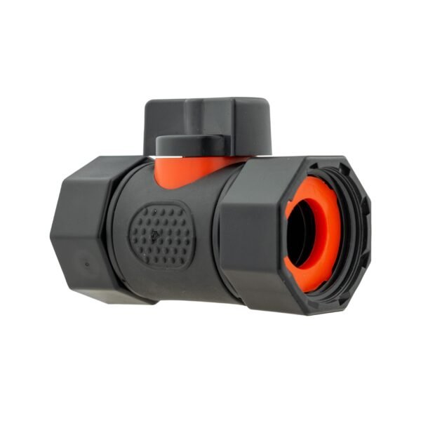 In-Line BSPF Valve with 2 x 16mm Barbed Straight Connectors