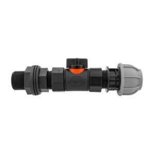 Water Butt Connector 3/4" BSP with In-Line BSPF Valve and