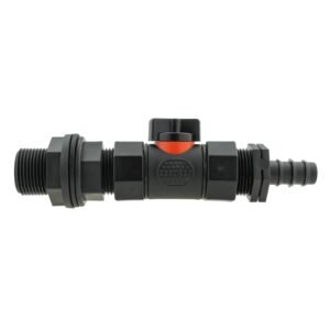 Water Butt Connector 3/4" BSP with In-Line BSPF Valve and