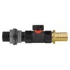 Water butt connector 3/4″ bsp with in-line bspf valve and water butt fittings free shipping 1