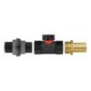 Water butt connector 3/4″ bsp with in-line bspf valve and water butt fittings free shipping 4