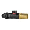 Water butt connector 3/4″ bsp with in-line bspf valve and water butt fittings free shipping 6