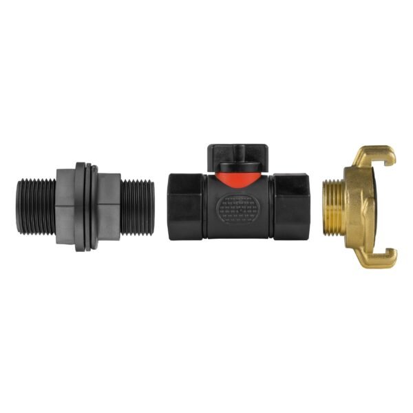 Water butt connector 3/4 inch bsp with in-line bspf valve and geka type fitting – heavy duty pipe & hose fitting uk water butt fittings free shipping 5