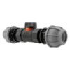 In-Line BSPF Valve with 2 x 20mm MDPE Straight Connectors