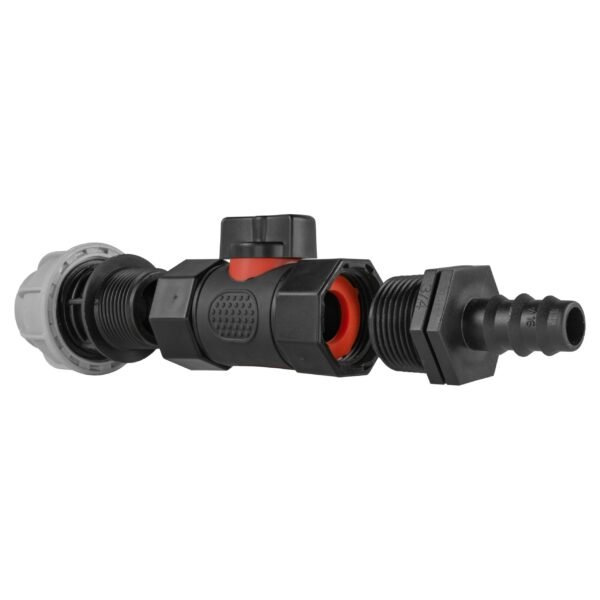 20mm mdpe straight with in-line bspf valve and 16mm barbed – heavy duty pipe & hose fitting uk mdpe fittings free shipping 13
