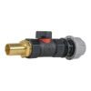 20mm mdpe straight with in-line bspf valve and 19mm brass – heavy duty pipe & hose fitting uk mdpe fittings free shipping 2