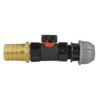 20mm mdpe straight with in-line bspf valve and 25mm brass – heavy duty pipe & hose fitting uk mdpe fittings free shipping 27
