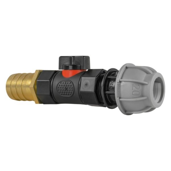 20mm mdpe straight with in-line bspf valve and 25mm brass – heavy duty pipe & hose fitting uk mdpe fittings free shipping 5