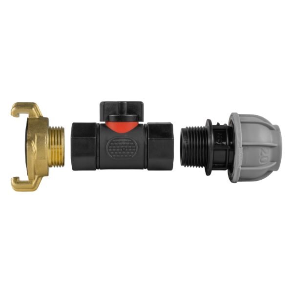 20mm mdpe straight with in-line bspf valve and geka type – heavy duty pipe & hose fitting uk mdpe fittings free shipping 4