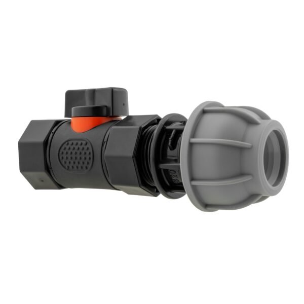 20mm mdpe straight with in-line bspf threaded valve – heavy duty pipe & hose fitting uk mdpe fittings free shipping 5