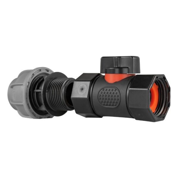 20mm mdpe straight with in-line bspf threaded valve – heavy duty pipe & hose fitting uk mdpe fittings free shipping 11