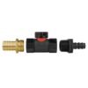16mm barbed straight with in-line bspf valve and 19mm brass – barbed hose pipe connector uk brass connectors free shipping 35
