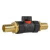 In-line bspf valve with 2 x 19mm brass barb connectors – heavy duty pipe & hose fitting uk brass connectors free shipping 3