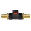 19mm Brass Barb with In-Line BSPF Valve and 25mm Brass Barb Brass Connectors Free Shipping 35