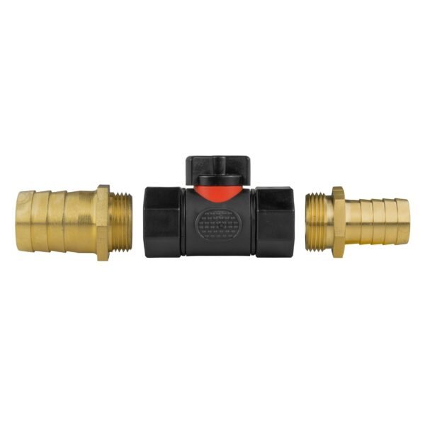19mm Brass Barb with In-Line BSPF Valve and 25mm Brass Barb Brass Connectors Free Shipping 11