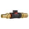 19mm Brass Barb with In-Line BSPF Valve and 25mm Brass Barb Brass Connectors Free Shipping 45