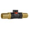 In-line bspf valve with 2 x 25mm brass barb connectors – heavy duty pipe & hose fitting uk brass connectors free shipping 3