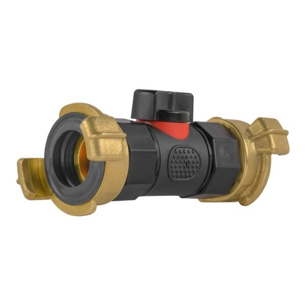 In-line bspf valve with 2 x geka type connectors – heavy duty pipe & hose fitting uk geka fittings free shipping 5