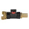 Geka Type Connector with In-Line BSPF Valve and 19mm Brass