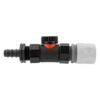 Hose connector wl with in-line bspf valve and 16mm barbed – barbed hose pipe connector uk brass connectors free shipping 1