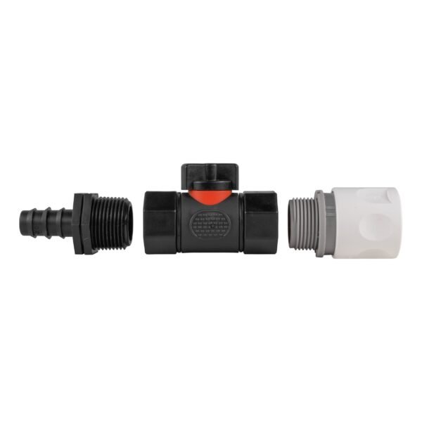 Hose connector wl with in-line bspf valve and 16mm barbed – barbed hose pipe connector uk brass connectors free shipping 4