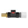 Hose connector wl with in-line bspf valve and 19mm brass – heavy duty pipe & hose fitting uk brass connectors free shipping 1
