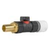 Hose connector wl with in-line bspf valve and 19mm brass – heavy duty pipe & hose fitting uk brass connectors free shipping 2