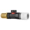 Hose connector wl with in-line bspf valve and 25mm brass – heavy duty pipe & hose fitting uk brass connectors free shipping 2