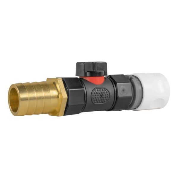 Hose connector wl with in-line bspf valve and 25mm brass – heavy duty pipe & hose fitting uk brass connectors free shipping 3